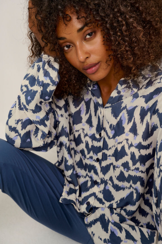 Blouse ''kenny'' bleu - KAFFE - 10507091 - KAFFE