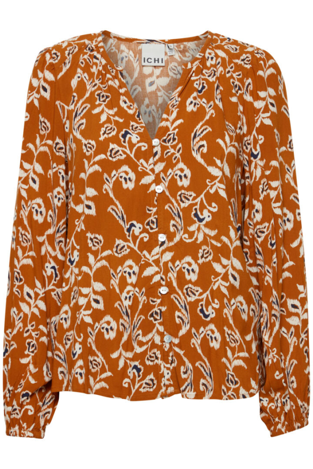 Blouse Sonja moutarde - ICHI - 20119830 - ICHI