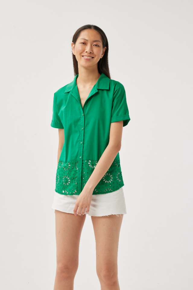 Blouse à manche courte - LÉO & UGO - JE612 - LEO & UGO