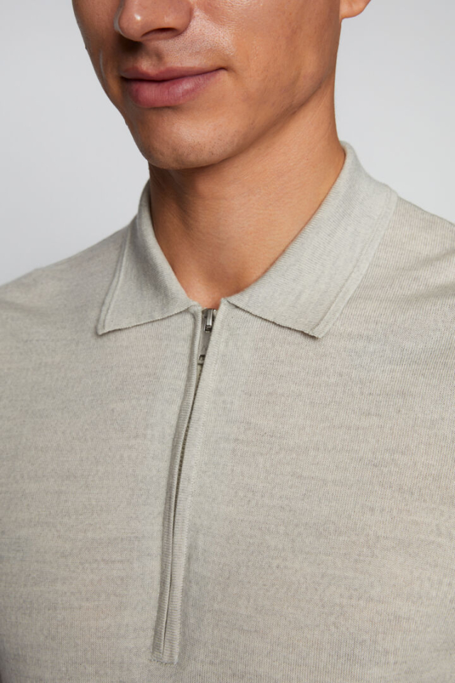 Polo Tricot Fin Demi-Zip – MATINIQUE