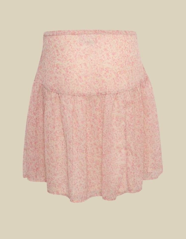 Jupe avec fleurs rosés - SAINT-TROPEZ - 30511919 - Saint-Tropez