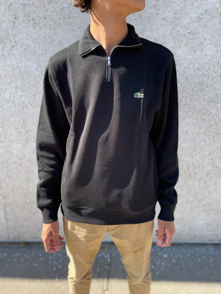 Chandail noir à zip - LACOSTE&nbsp; - - LACOSTE