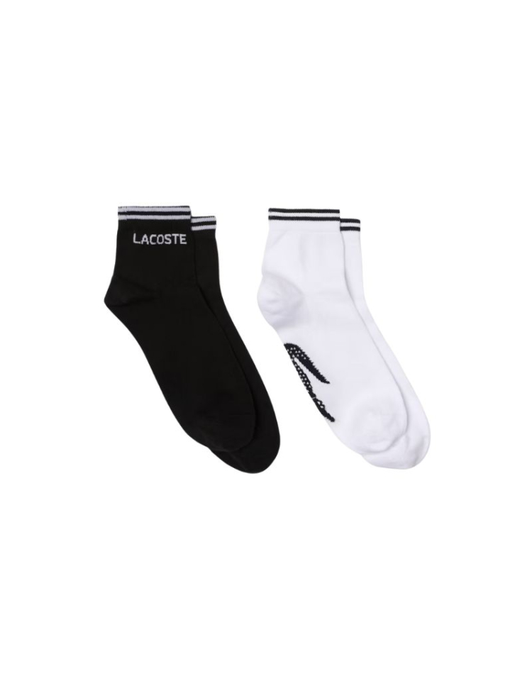 Ensemble de 2 bas court noir et blanc - LACOSTE 6.5-9 - - LACOSTE