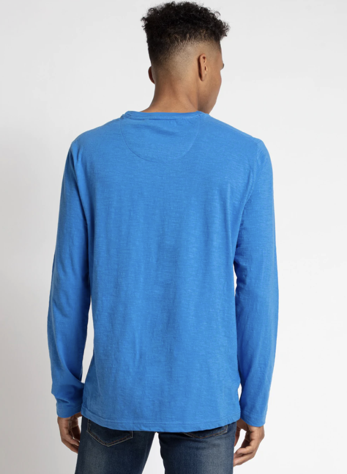 Chandail à manches longues imprimé bleu - POINT ZÉRO&nbsp; - - POINT ZERO