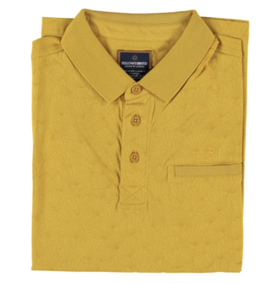 Polo jaune moutarde - FELLOWS UNITED - - Fellows united