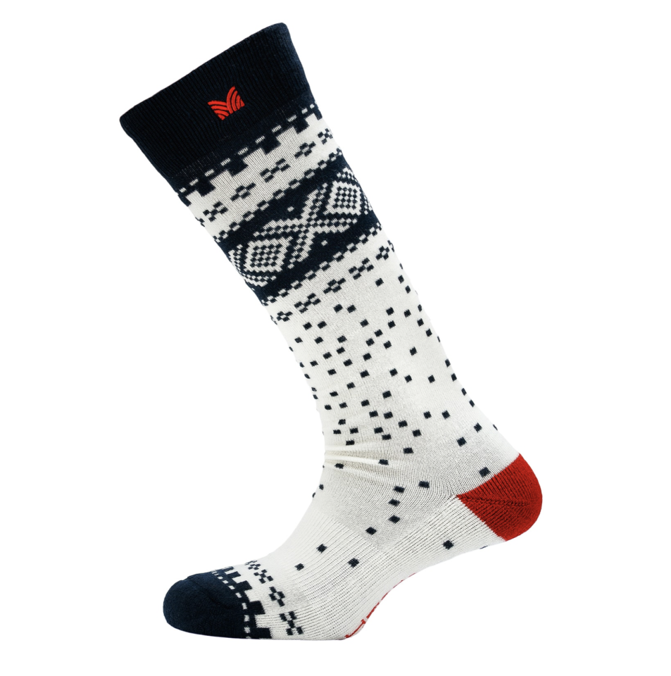 Bas laine de merino marine et rouge - DALE OF NORWAY S/M - - Dale of Norway
