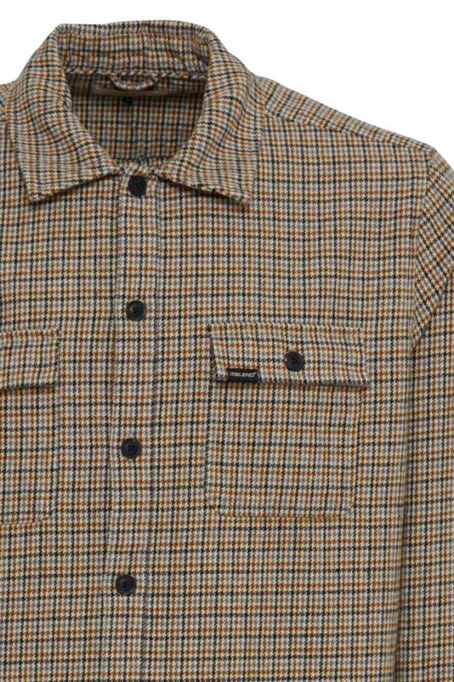 Chemise  épaisse, beige avec lignes - BLEND  - 20716270 - BLEND