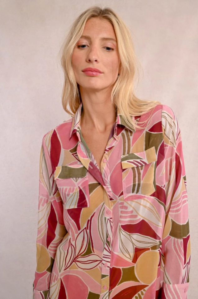 CHEMISIER IMPRIMÉ FLUIDE - MOLLY BRACKEN