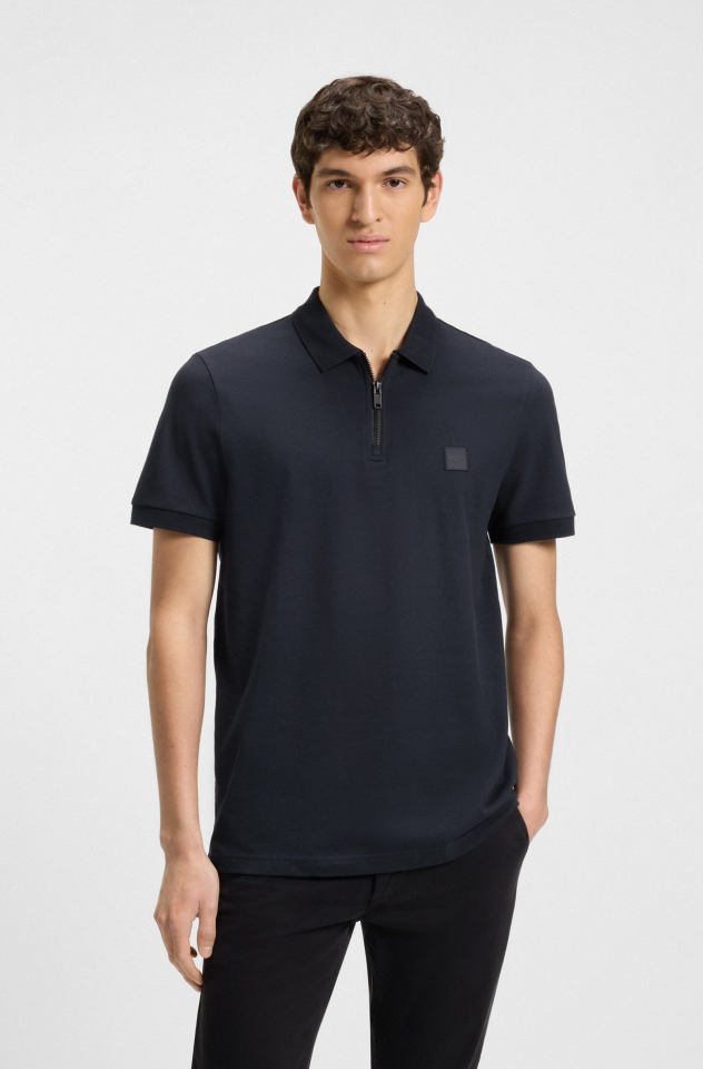 Polo Passerzip en coton extensible – HUGO BOSS - 50537507-464 - Hugo Boss