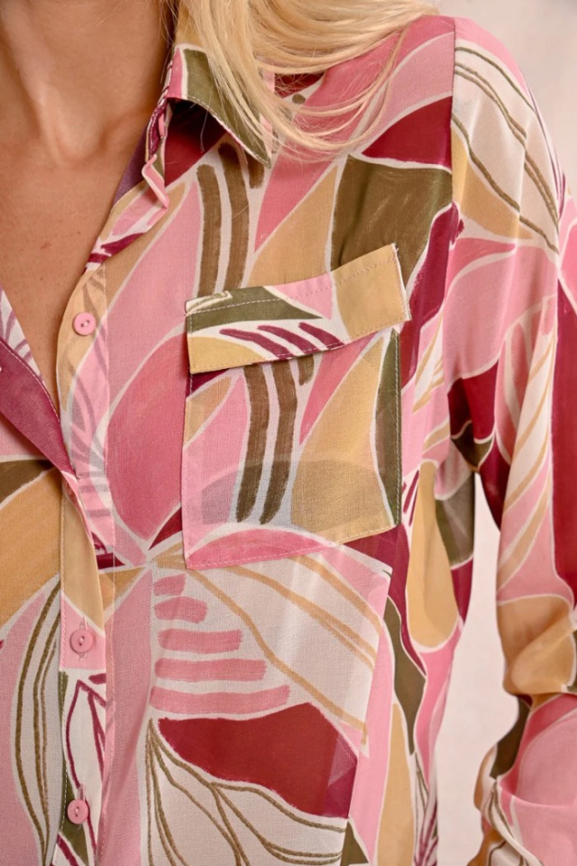 CHEMISIER IMPRIMÉ FLUIDE - MOLLY BRACKEN