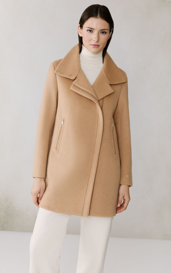  Manteau ABBI en laine avec plastron - SOIA & KIO - ABBI - SOIA & KYO