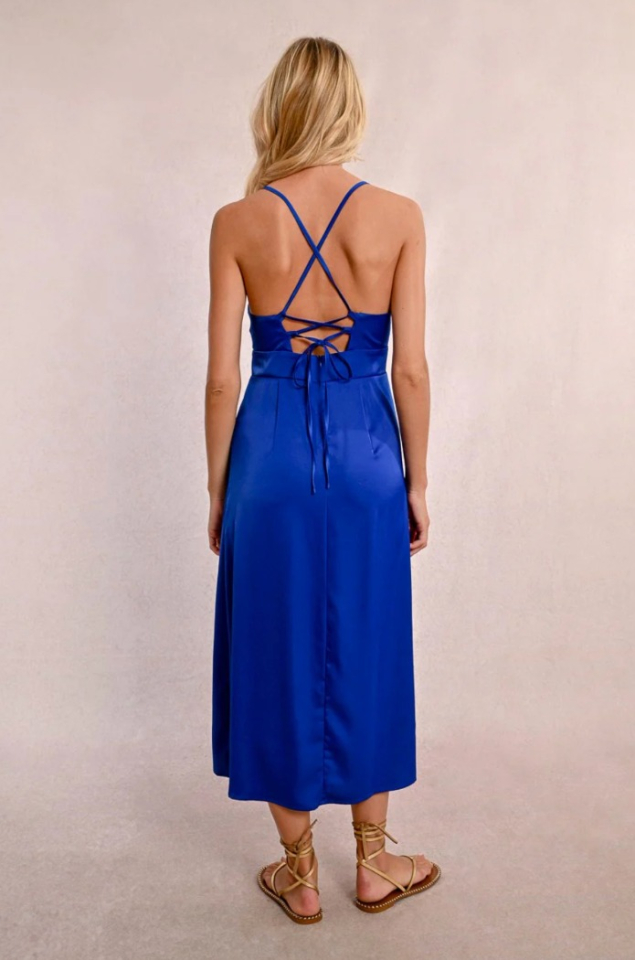 Robe longue à dos croisé - MOLLY BRACKEN