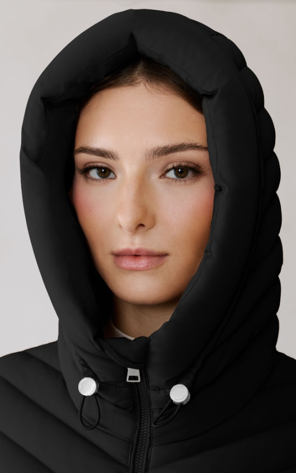 Manteau ESTELLE extensible en duvet avec ceinture - SOIA & KIO