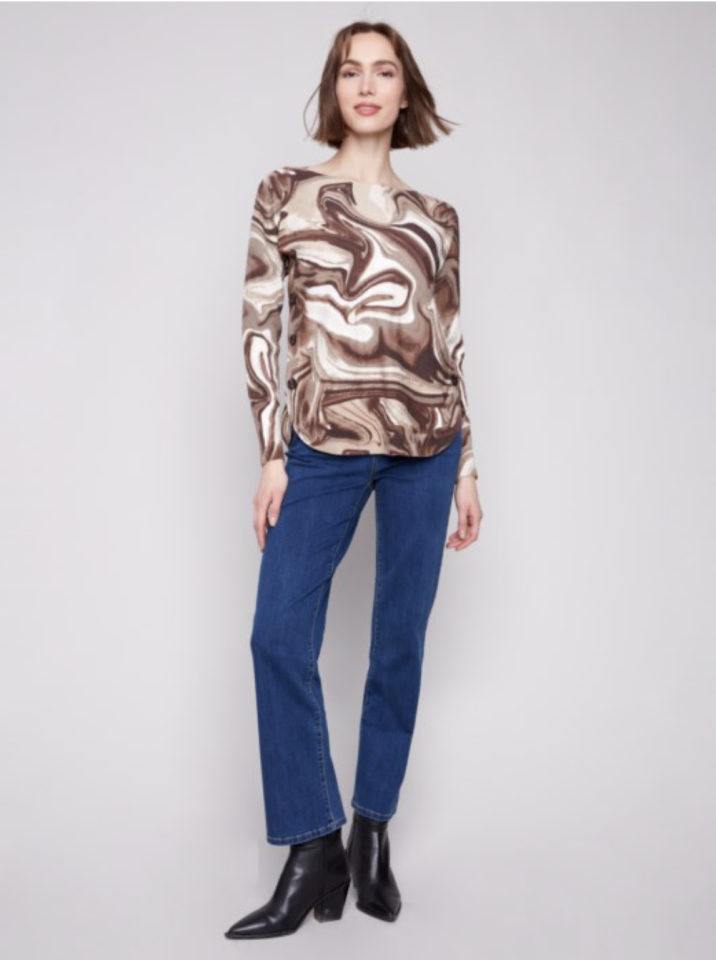 Chandail à boutons latéraux - CHARLIE B 