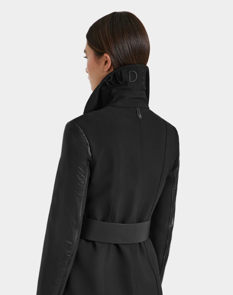 Trench avec manches en cuir Virginie - RUDSAK