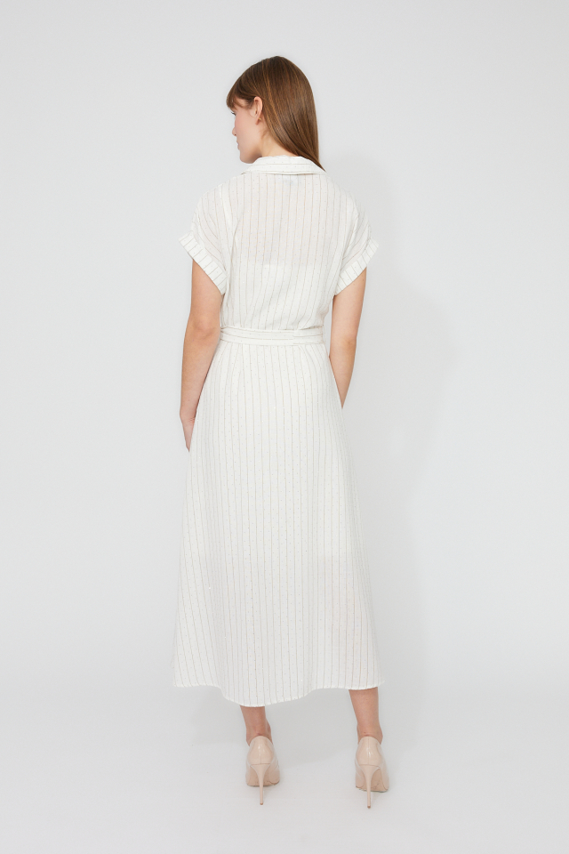 Robe chemise rayée élégante – FRANK LYMAN