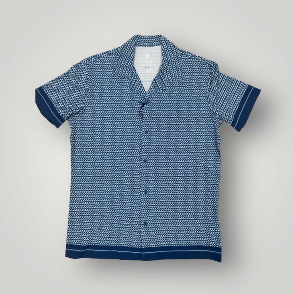 Chemise manches courtes à motifs - POINT ZÉRO