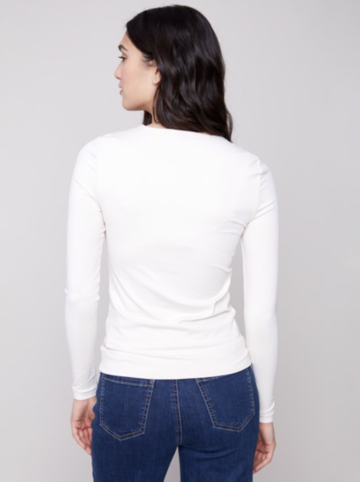 Chandail super extensible en tricot double - CHARLIE B