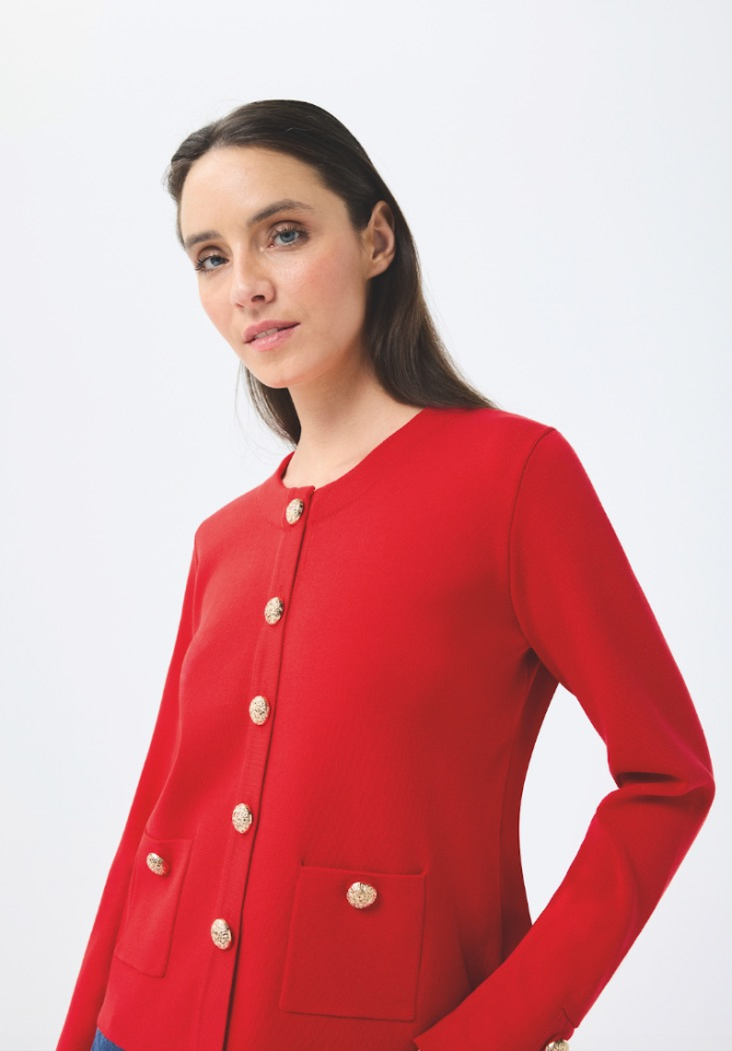 Cardigan à boutons dorés - LÉO & UGO - AE033 - Leo & Ugo