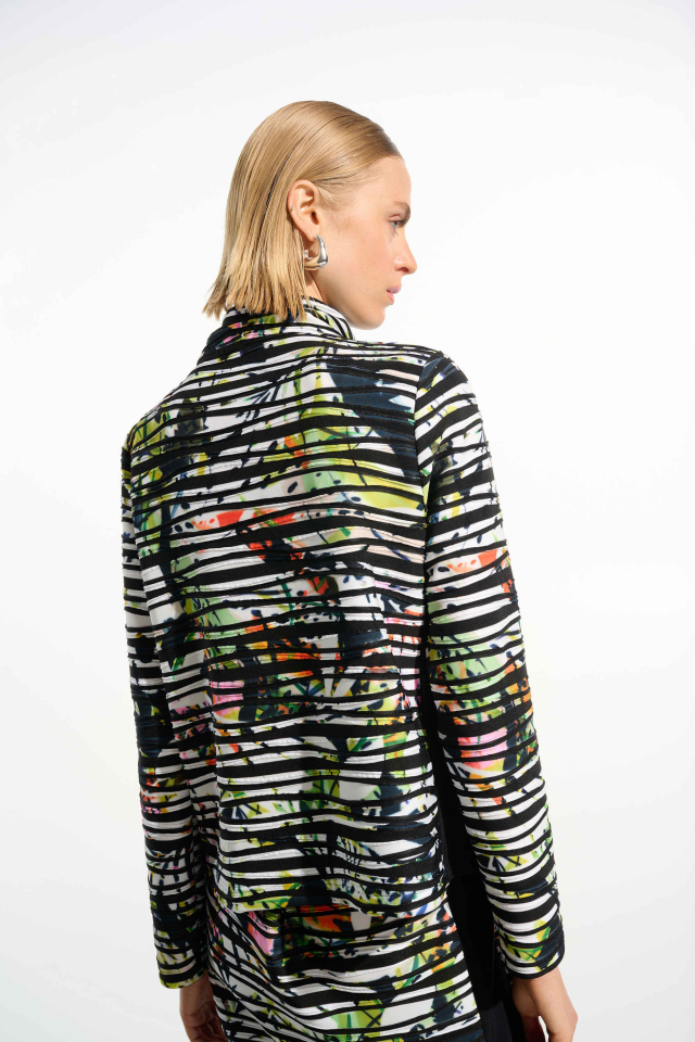 Veste cascade à imprimé tropical – JOSEPH RIBKOFF