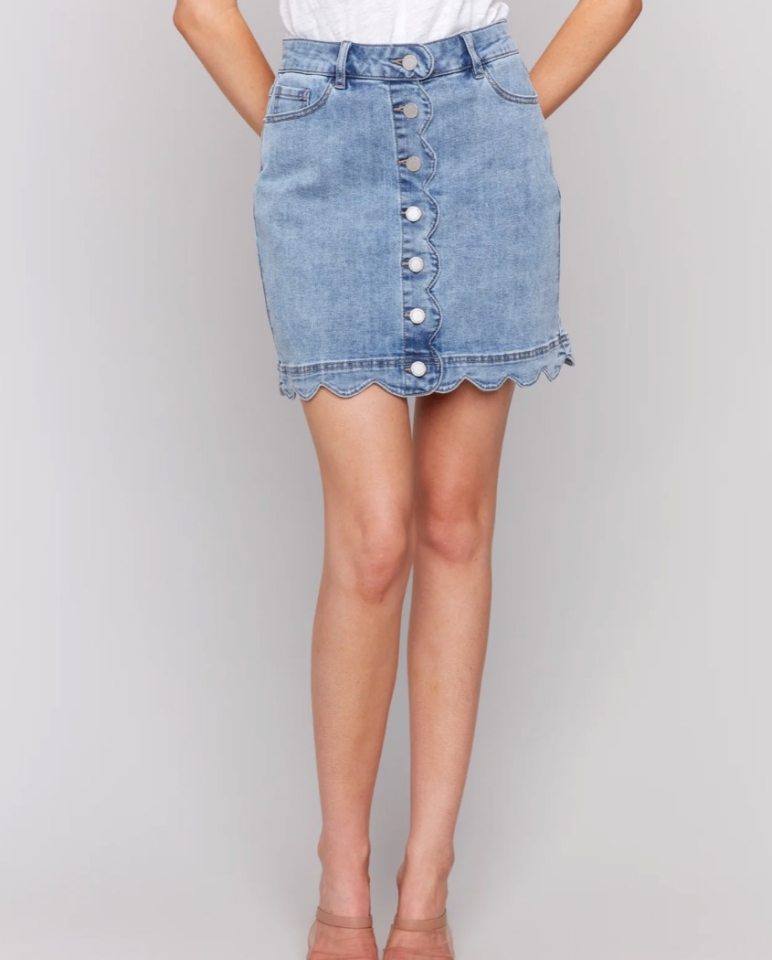 Jupe-short en jeans - CHARLIE B - C7079 - Charlie B