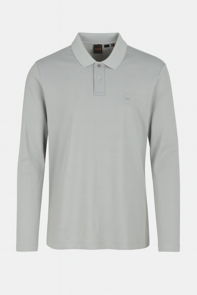 Polo à manches longues avec patch logo - HUGO BOSS - 50507704 - Hugo Boss