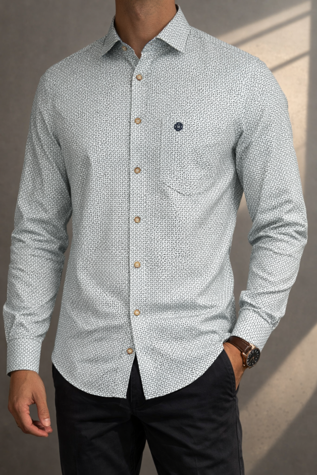 Chemise imprimé alvéoles – FELLOWS UNITED - 61.6524 - Fellows United