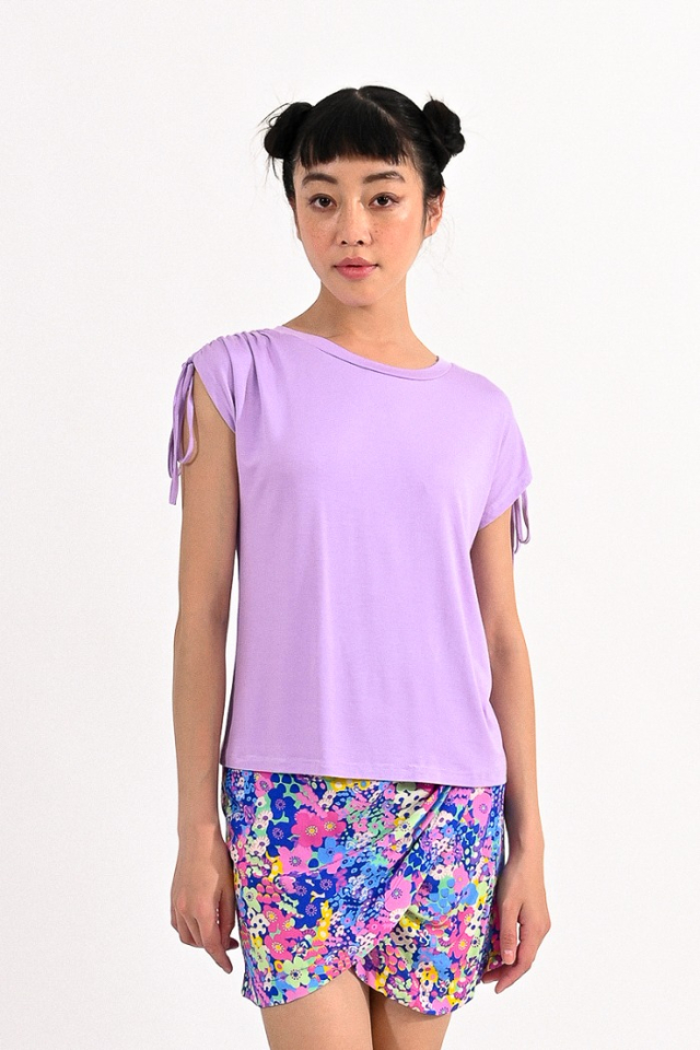T-shirt lacée aux épaules - MOLLY BRACKEN - TL329CE - Molly Bracken
