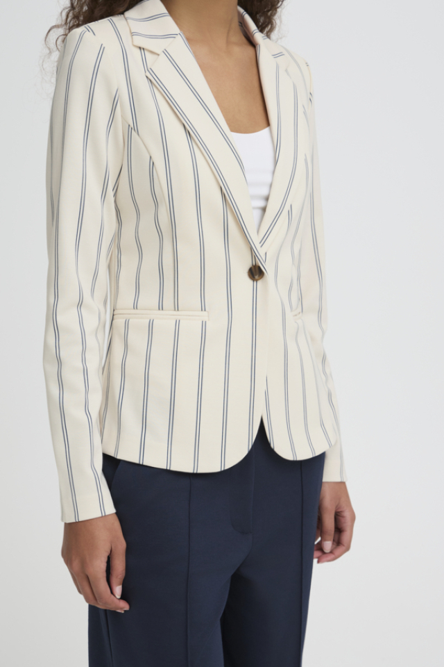 Veston Kate à fines rayures – ICHI