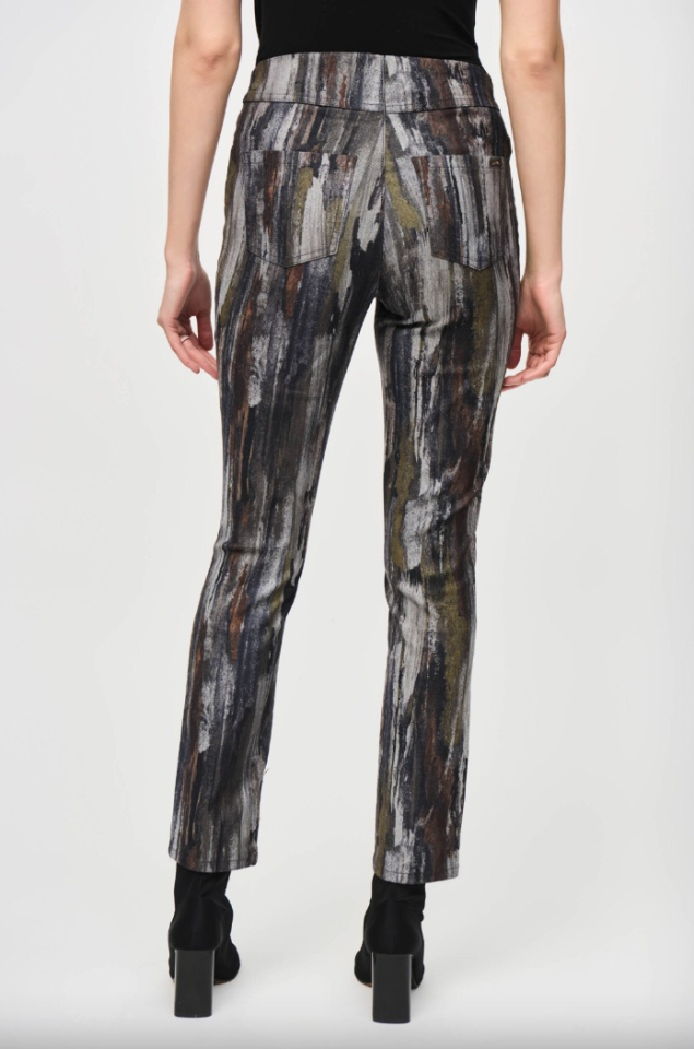 Pantalon slim en denim à imprimé abstrait - JOSEPH RIBKOFF