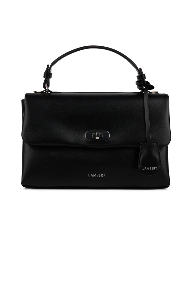 Sac à main 2-en-1 Freya en cuir vegan - LAMBERT - FREYA-BLACK-SMOR - LAMBERT
