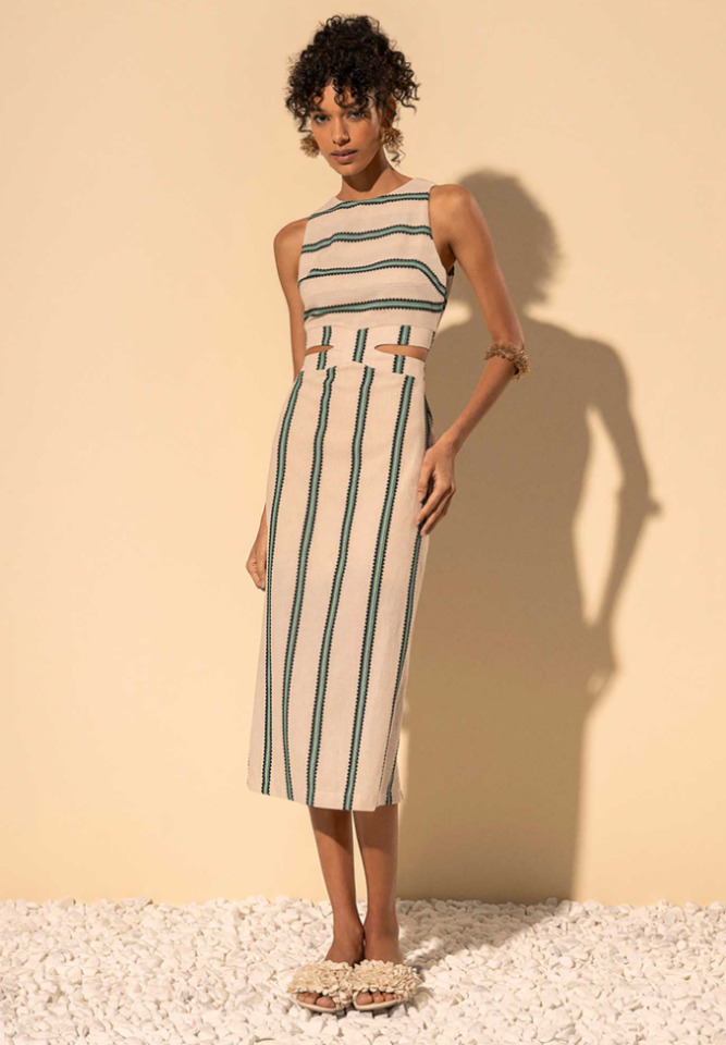 Robe Midi Découpée – LEZ A LEZ - 5380E - Lez a Lez