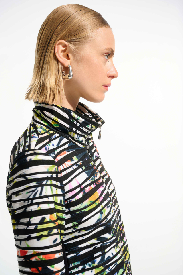 Veste cascade à imprimé tropical – JOSEPH RIBKOFF
