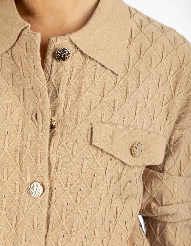 Cardigan texturé - LEO & UGO 