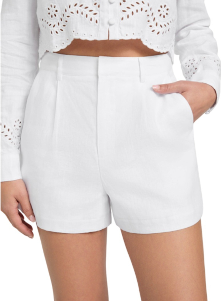 Short Gen en lin à coupe tailleur - GUESS - W4YD93WCWA0 - Guess