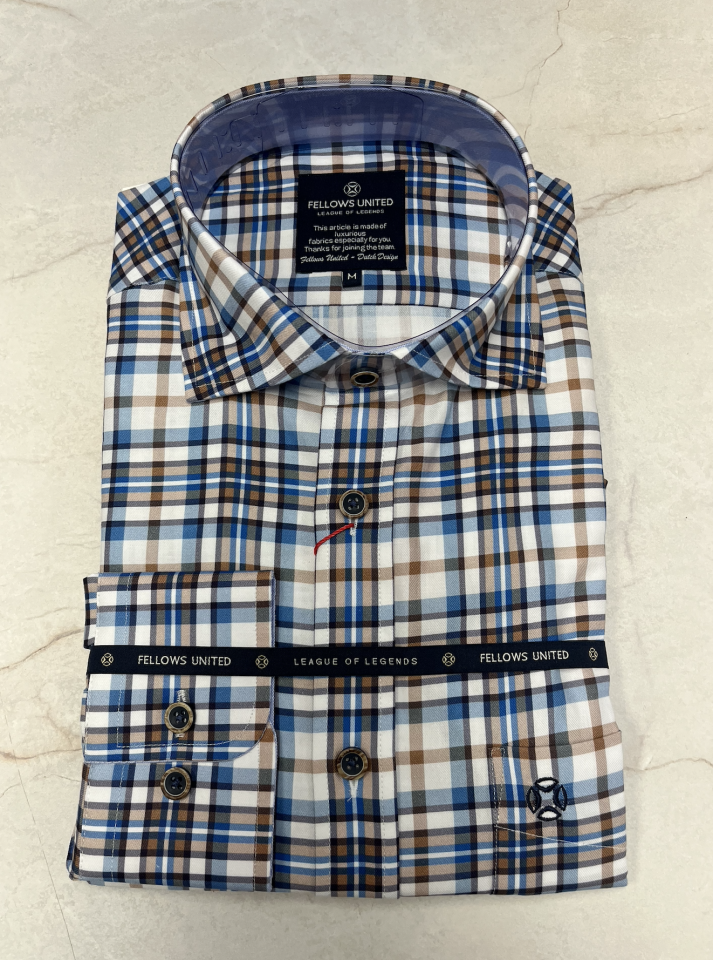 Chemise manches longues à carreaux - FELLOWS UNITED - 17688 - Fellows united