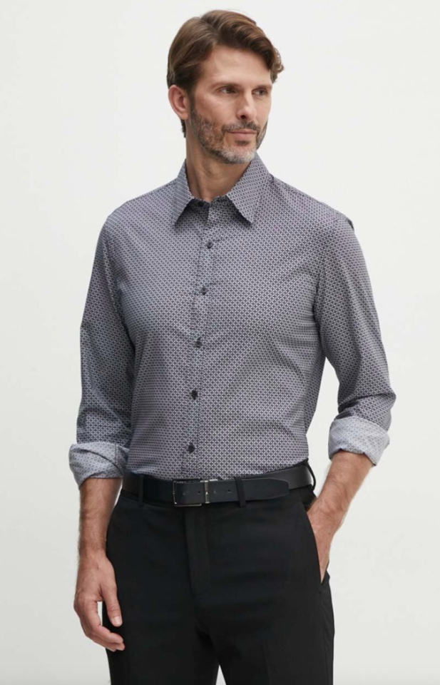 Chemise manches longues à motif - MICHEAL KORS - ct44005emt - Michael Kors