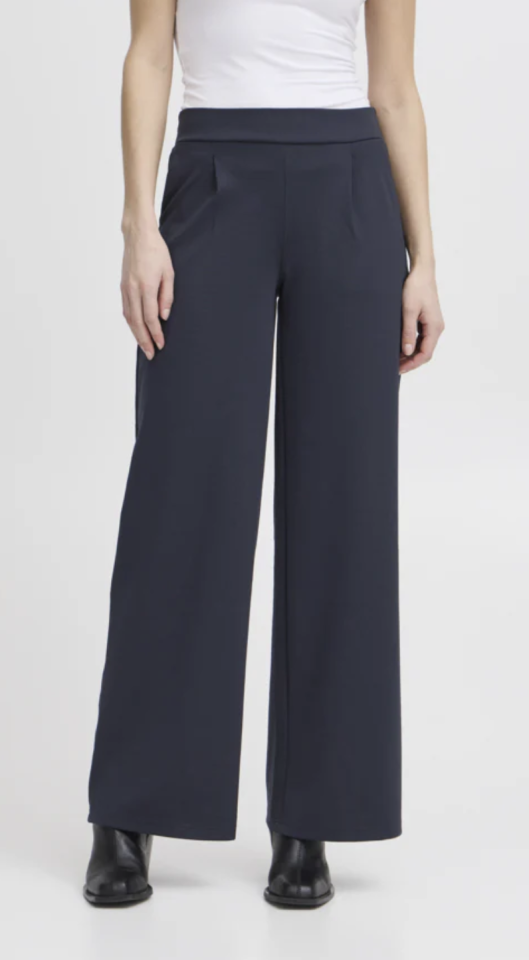 Pantalon Kate long évasé - ICHI - 20118337 - ICHI