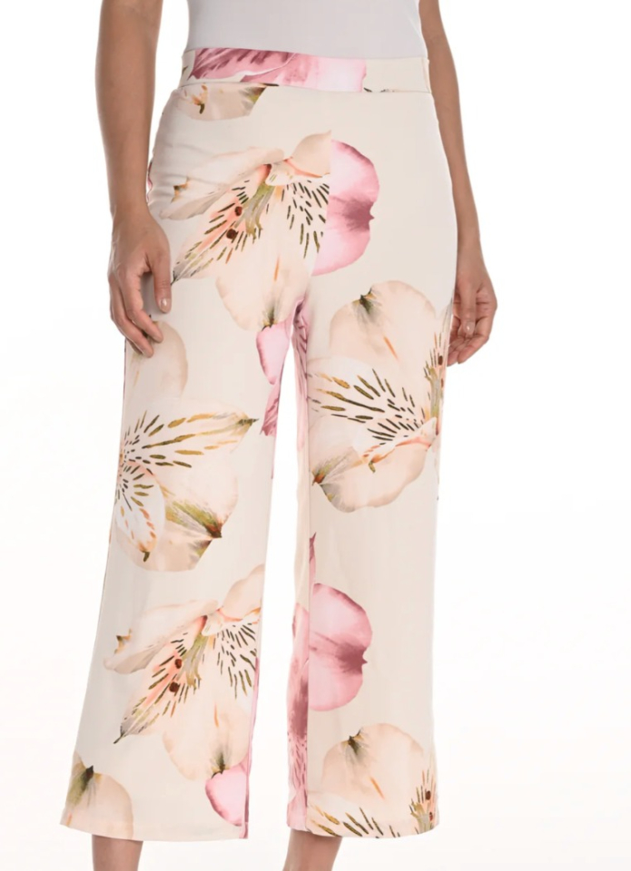 Pantalon ornés de fleurs- FRANK LYMAN 