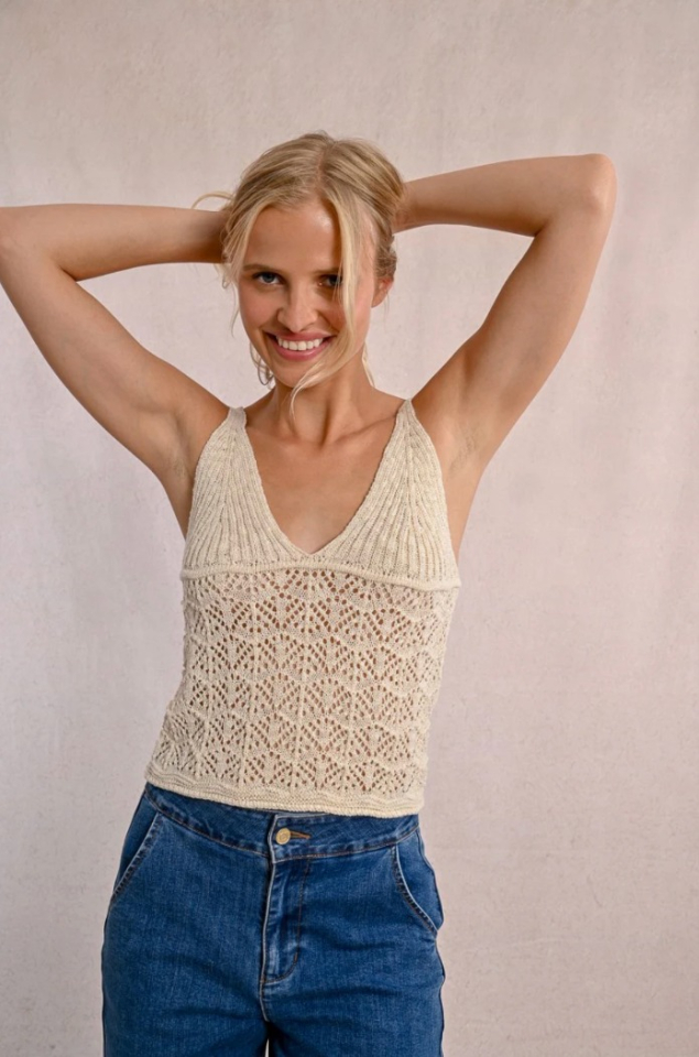 Camisole en maille ajourée - MOLLY BRACKEN
