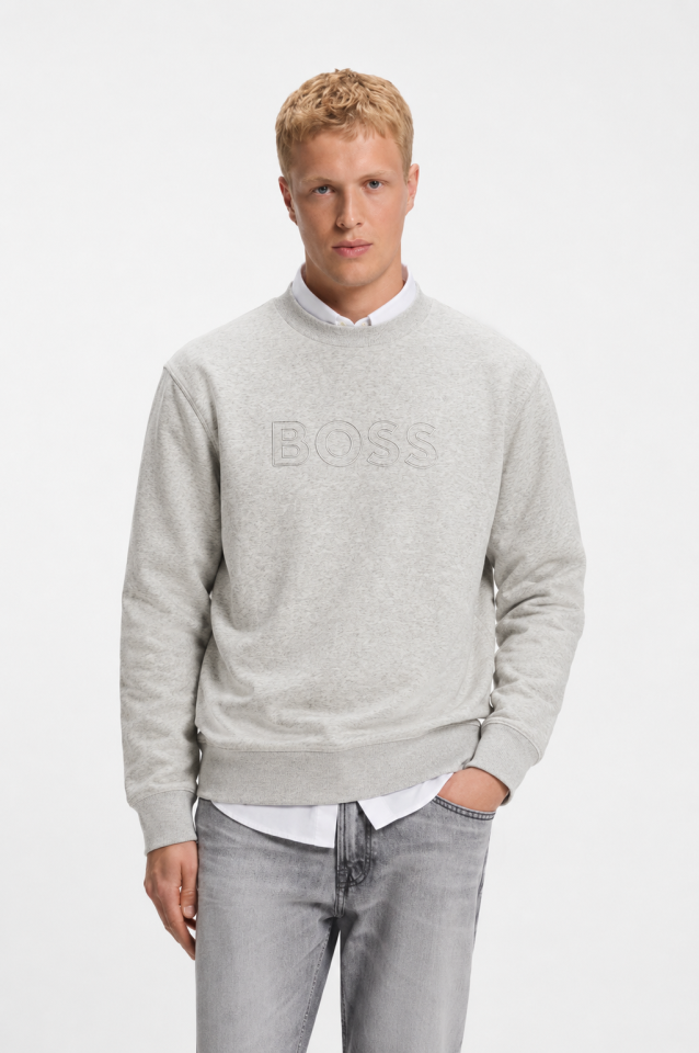 Chandail ouaté relaxed-fit avec logo – HUGO BOSS - 50567420-086 - Hugo Boss