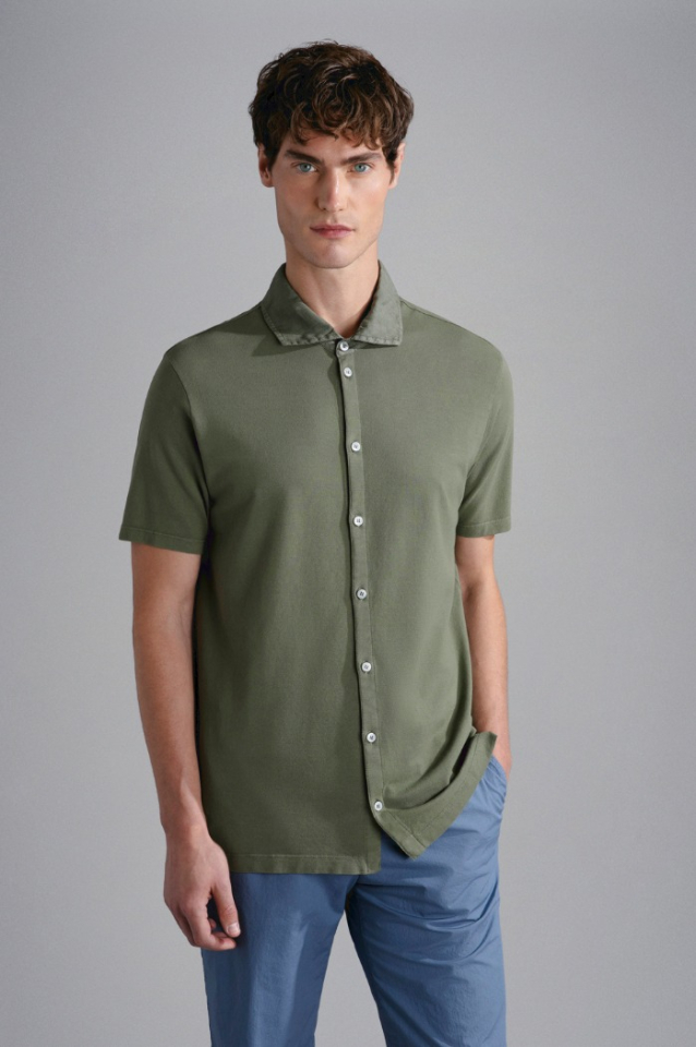 Chemise en coton piqué - PAUL & SHARK - 24411285 - Paul & Shark