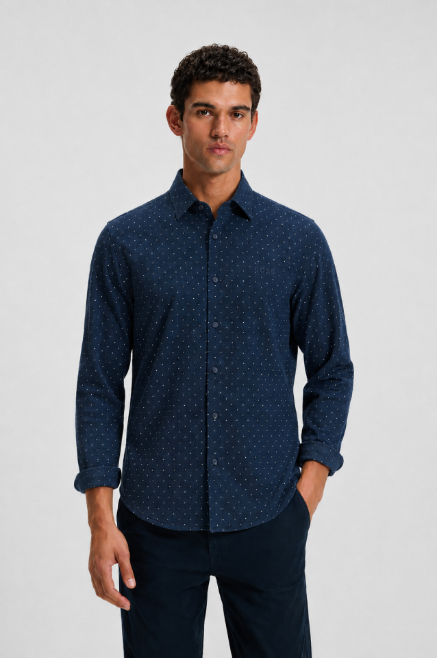 Chemise texturée Relegant – HUGO BOSS - 50565600-404 - Hugo Boss