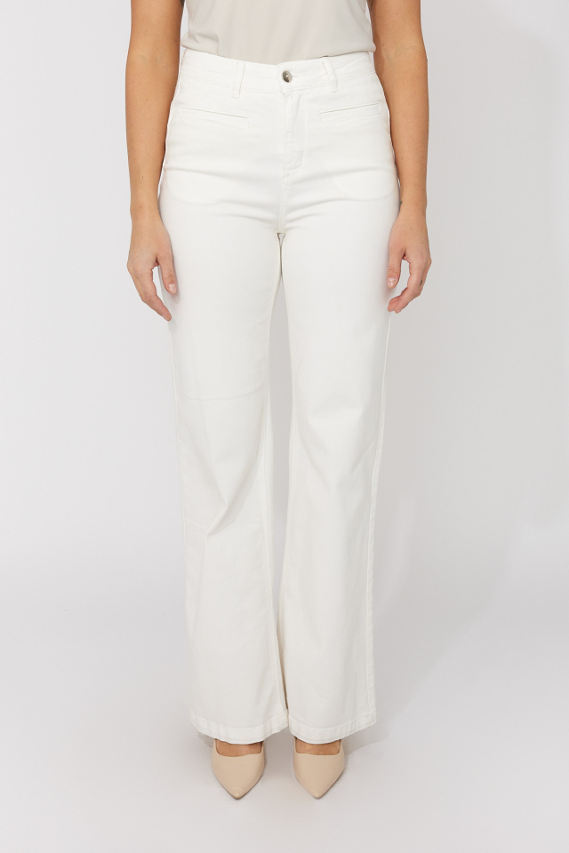 Pantalon Évasé Taille Mi-Haute – FRANK LYMAN - 266597 - Frank Lyman