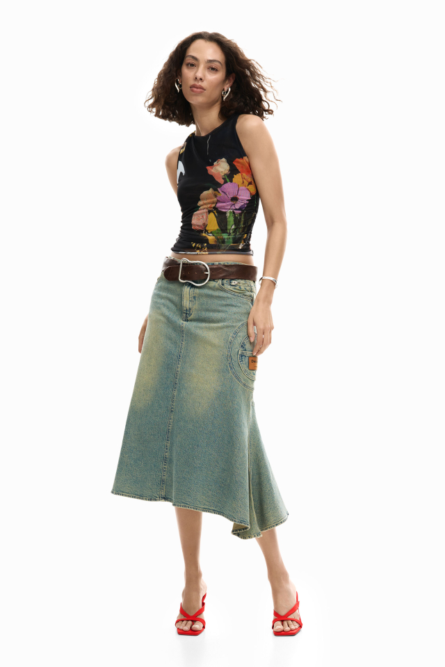 T-shirt Tulle Floral – DESIGUAL