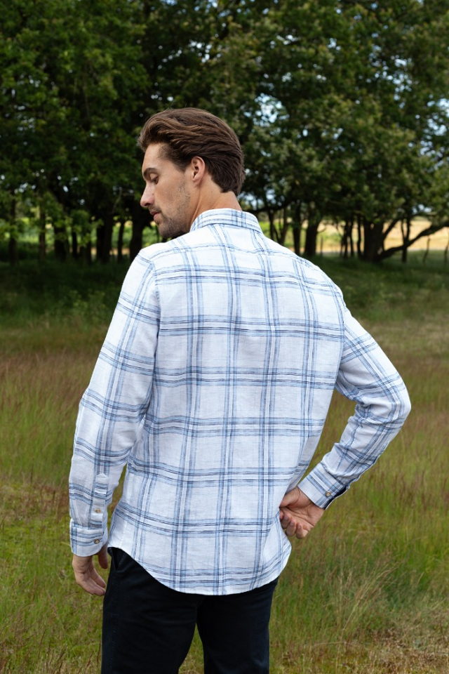 Chemise à carreaux en lin - FELLOWS UNITED