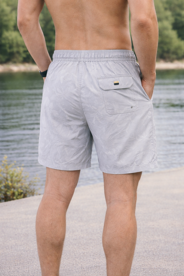 Short de bain imprimé floral Alain – HUGO BOSS