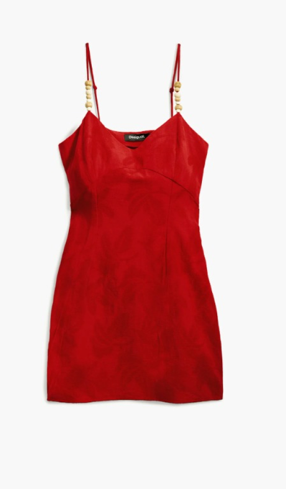 Robe à bretelles avec perles- DESIGUAL - 25SWVW85 - Desigual