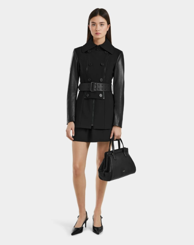 Trench avec manches en cuir Virginie - RUDSAK - 8125053 - Rudsak