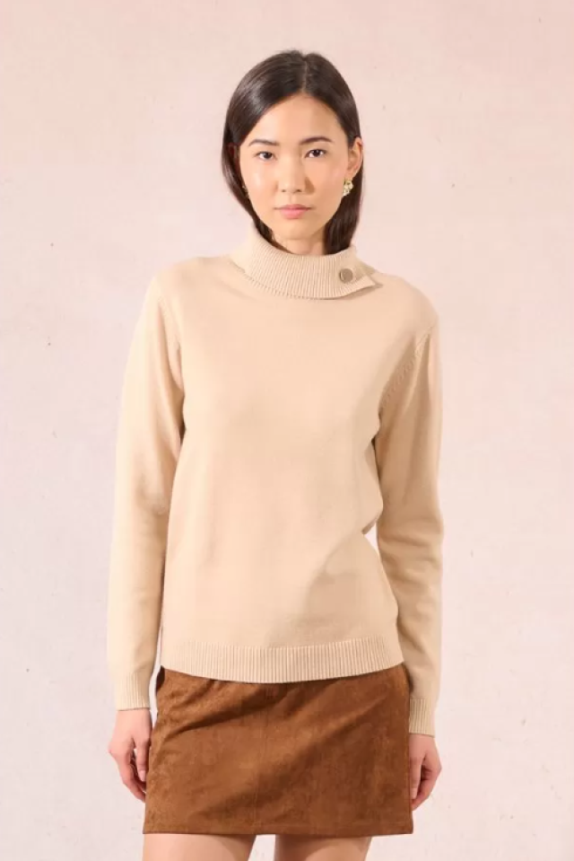 Chandail col roulé à boutons - MOLLY BRACKEN